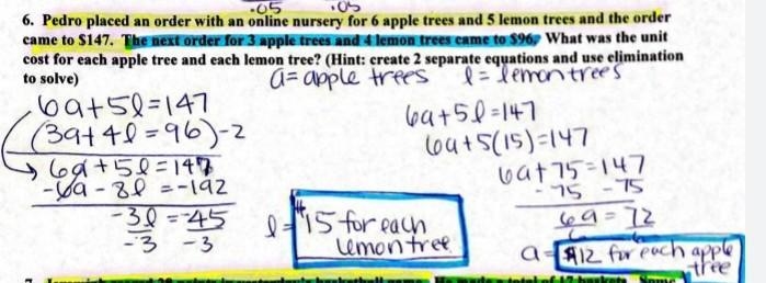 Pedro placed an order with an online nursery for 6 apple trees and 5 azaleas and the-example-1