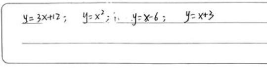 Choose all of the sets of points that define non-linear functions. (-4,0), (-3,3), (-2, 6), (-1,0) (-4,16), (-2,4), (2, 4), (4, 16) (-4,-10), (-2,-8), (2, -4), (4, -2) (-4,-1), (-2, 1), (2,5), (4,7)-example-2