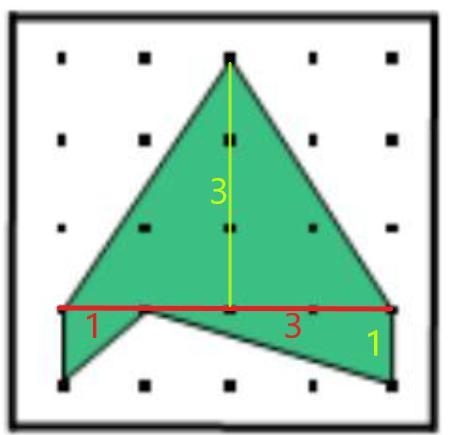 Find the area of the shaded polygon.-example-1