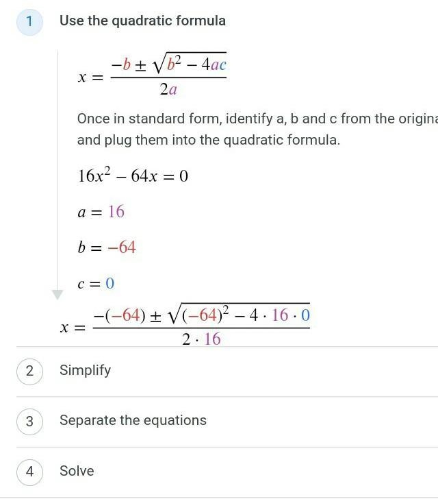 Pls help 16x^2-64x=0-example-1