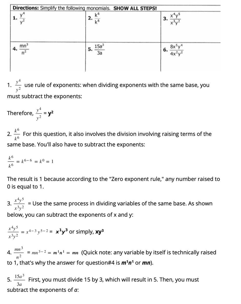 Directions:Simplify the following monomials.SHOW ALL STEPS!-example-1