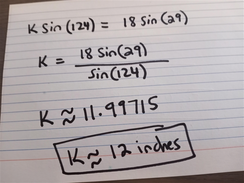 Find the length of k to the nearest 10th of an inch-example-2