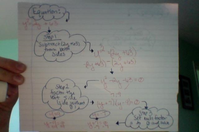 Can some one explain Quadratic Equations to me, i to get how to slove them, could-example-1