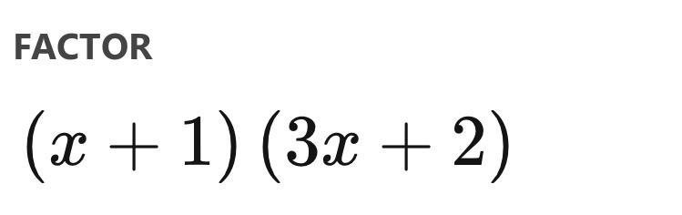 Please Explain, in detail, the steps on how to factor the following trinomial: 3x-example-1