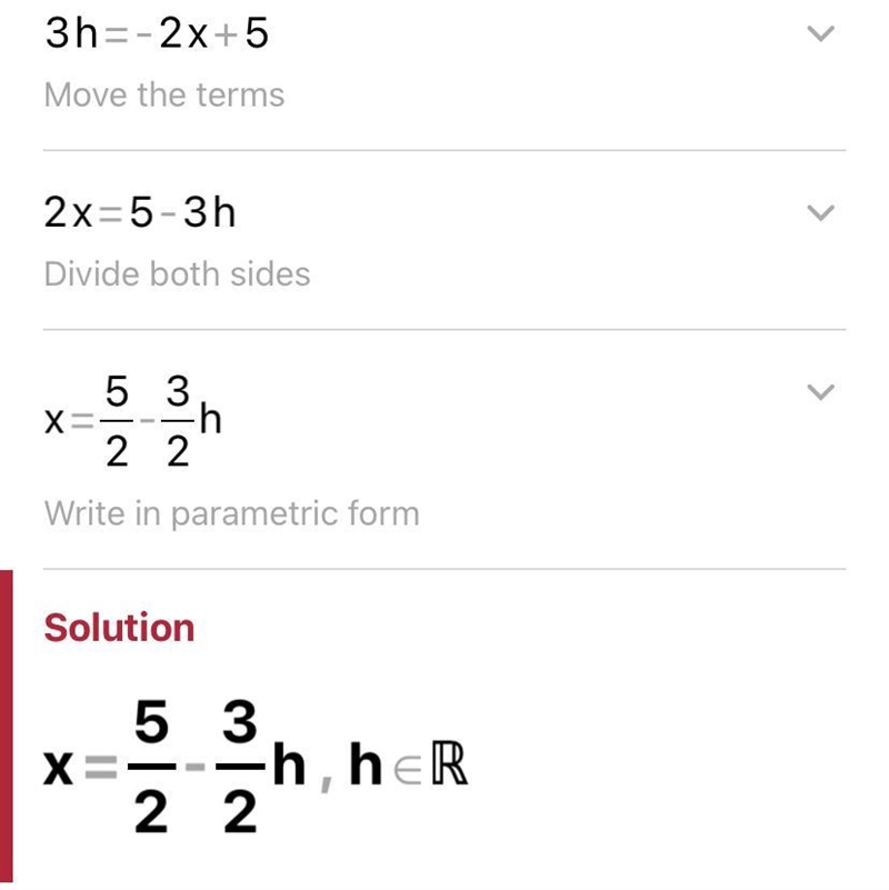 Given h(x) = -2x + 5, solve for x when h(x) = 3-example-1