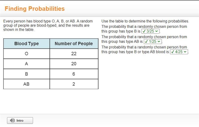 Pleas answer as soon as you can!! Every person has blood type 0, A, B, OR AB. A random-example-1