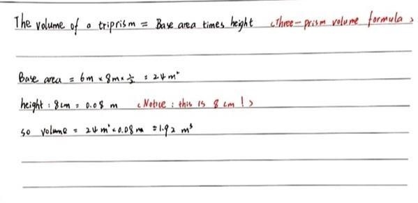 Find the volume of each figure. Round your answers to the nearest tenth, if necessary-example-1