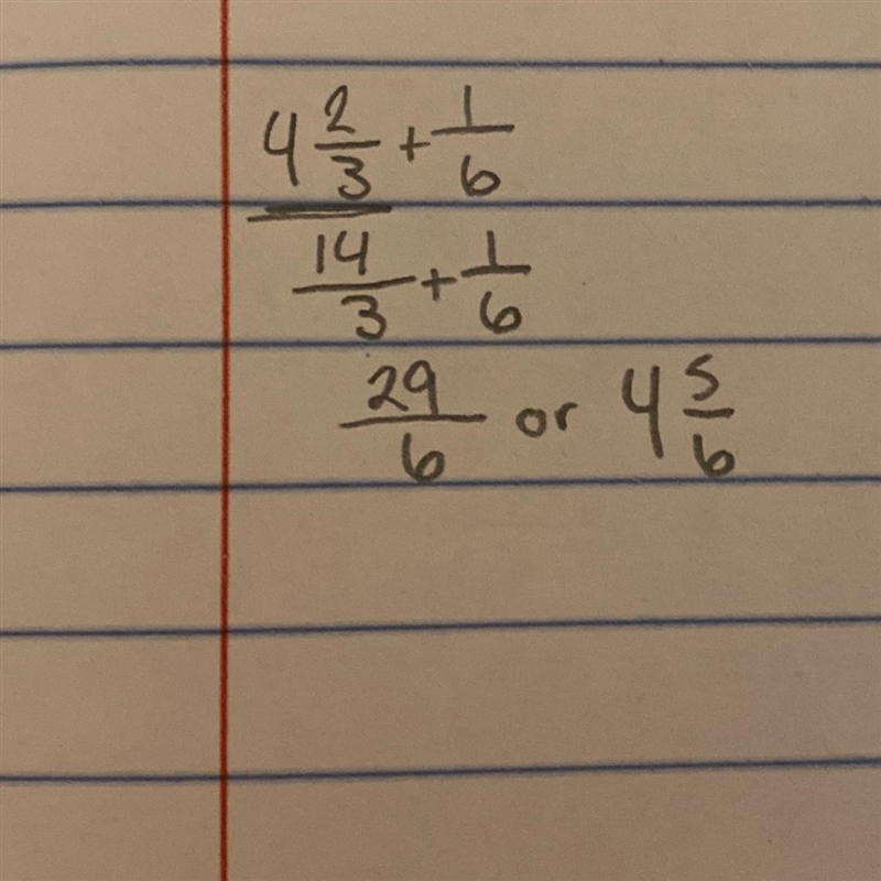 What is 4 2/3 + 1/6?-example-1