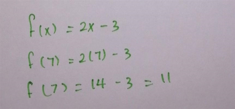 Input x2 output -3 find the output when the input is 7-example-2