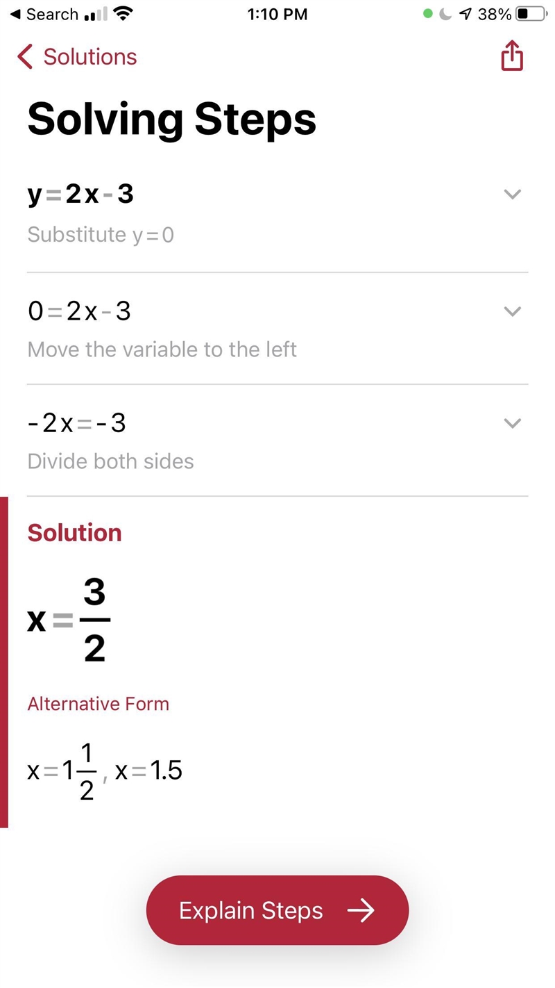 Solve the system of equations y=2x-3 and y=x^2-3-example-1