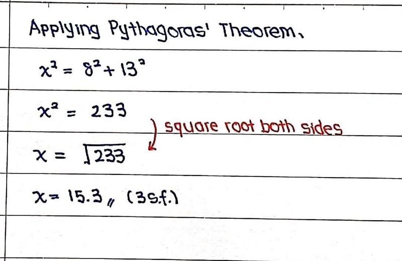 Find the missing side of the triangle-example-1