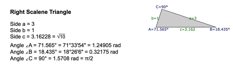 Based on the values given in the table, which triangle is a right triangle? A. triangle-example-1