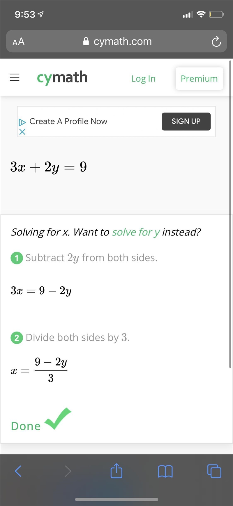 3x + 2y = 9 Y = 4x -1-example-2