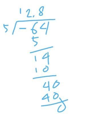 -64/5 as a mixed number in simplest form-example-1