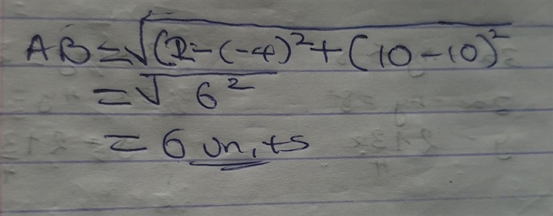 For the rectangle, what is the length of side AB A=(-4,10) B=(2,10) C=(2,2) D=(-4,2)​-example-1