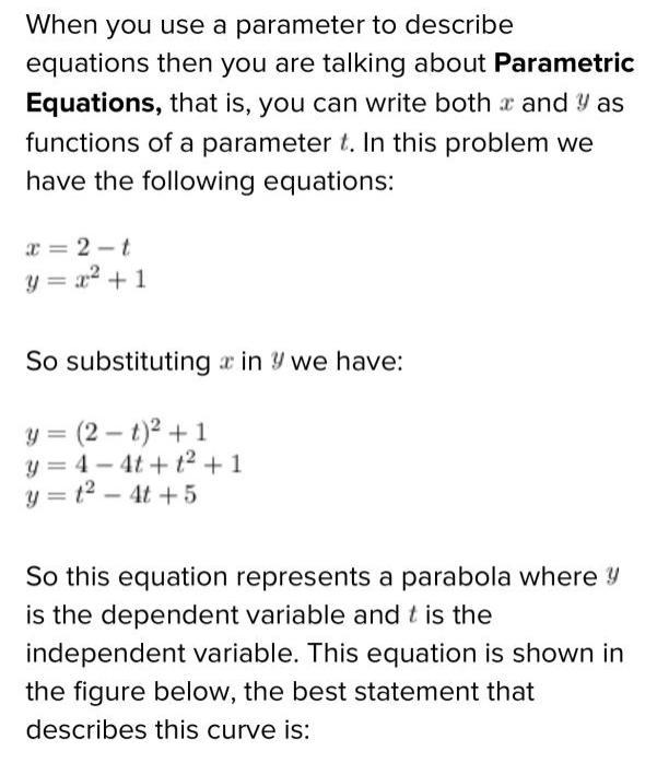 Does anyone have answers to the Parametric Functions Test? Pre-Calc-example-1