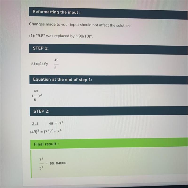 Write 9.8^2 as a square of a binomial expression and find the value-example-1