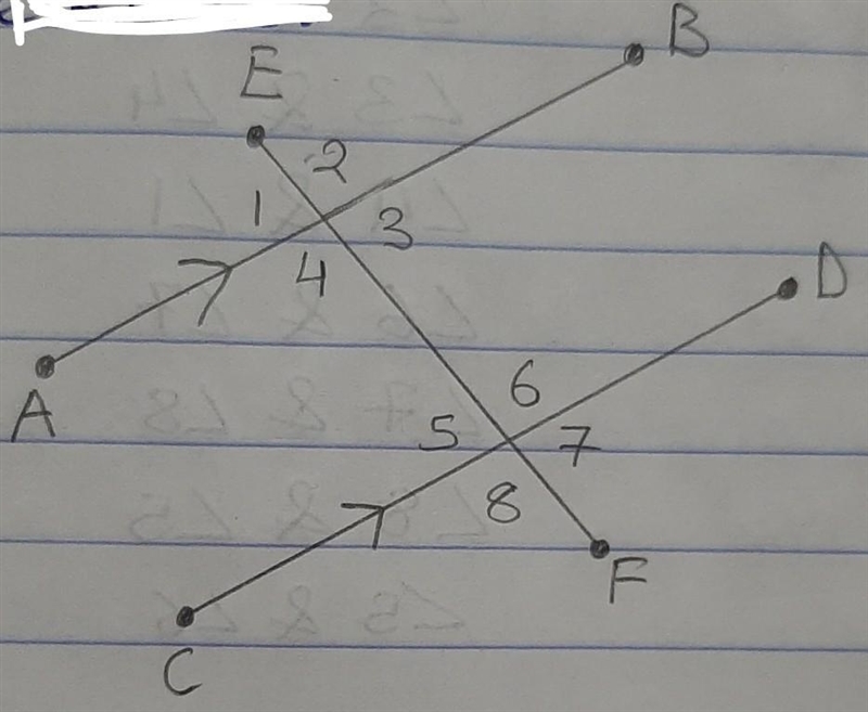 Use the figure to find the measure of the numbered angles.-example-1