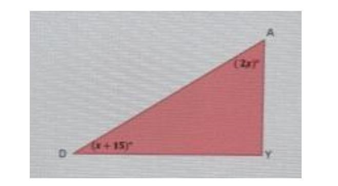 Find the measure of the missing angles to name the shortest and longest sides. (2x-example-1