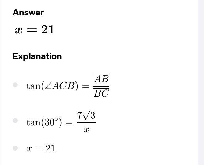 Select the correct answer. What is the value of x in the triangle?-example-1