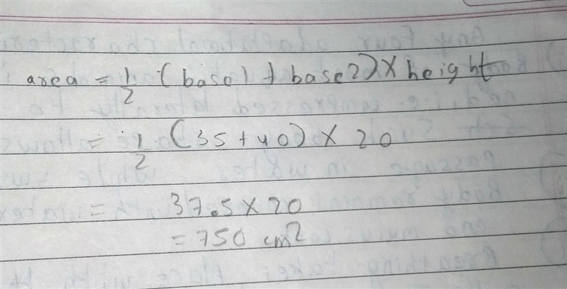 Find the area of the following Trapezoid.-example-1