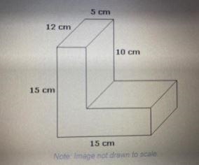 The solid shown below is made by combining two rectangular prisms. What is the total-example-1