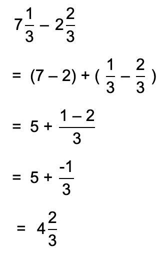 What (7 1/3) - (2 2/3) = pls help.-example-1