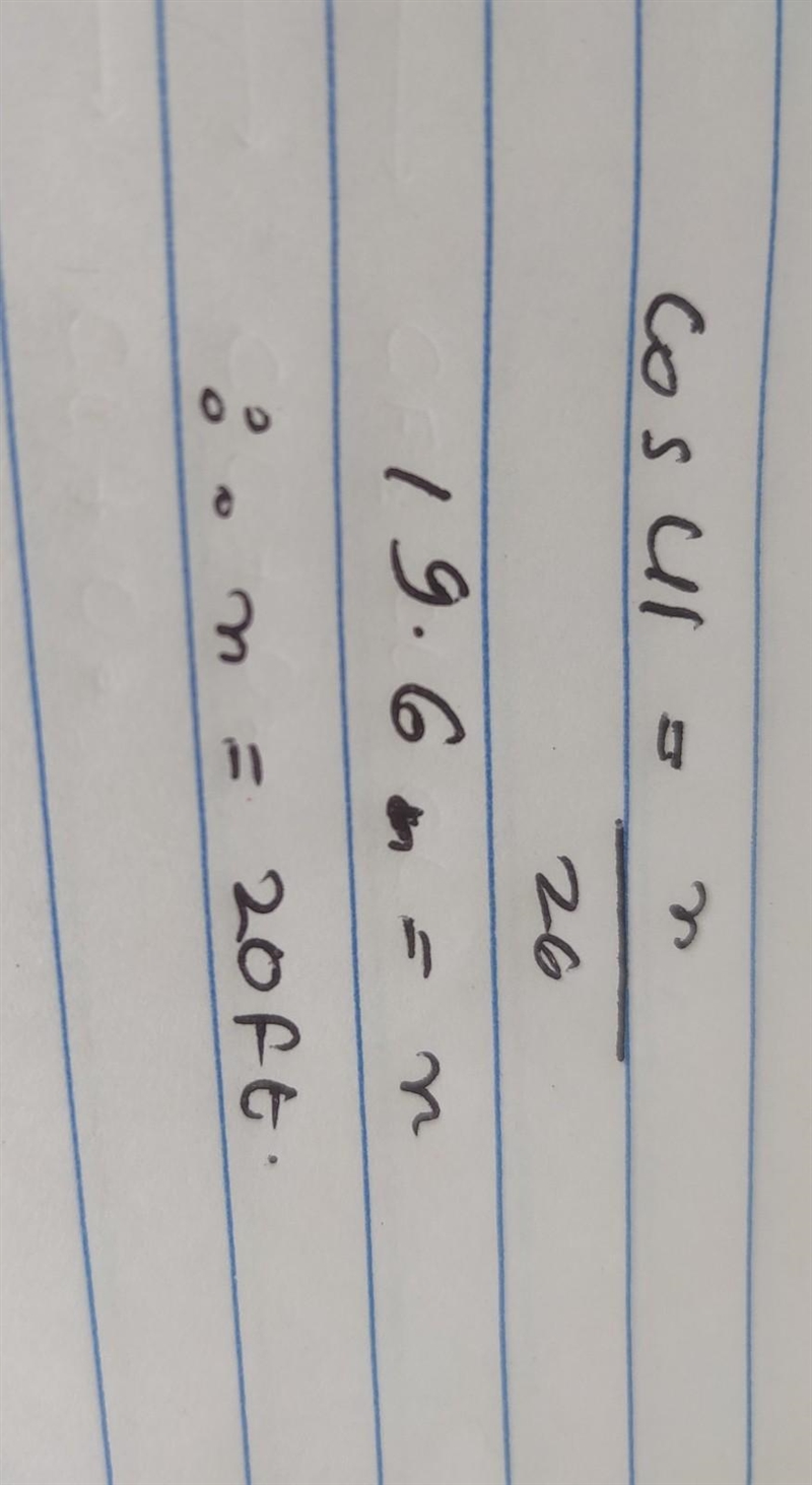 Find the value of x. Round your answer to the nearest tenth. Don't forget the appropriate-example-1