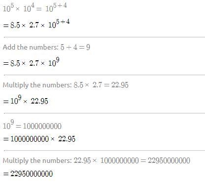 (8.5x10^5)(2.7x10^4)-example-1