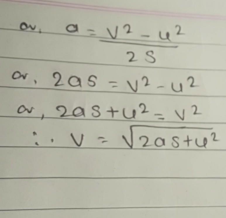 Make v the subject of the formula.-example-1