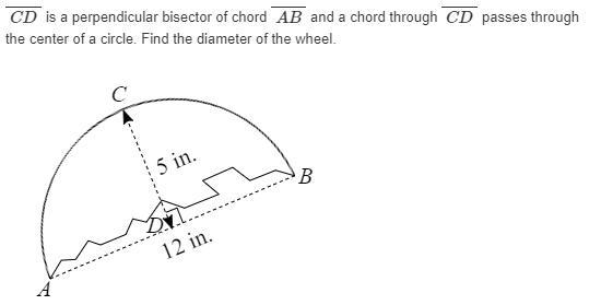 CD is a perpendicular bisector of chord AB and a chord through CD passes through the-example-1