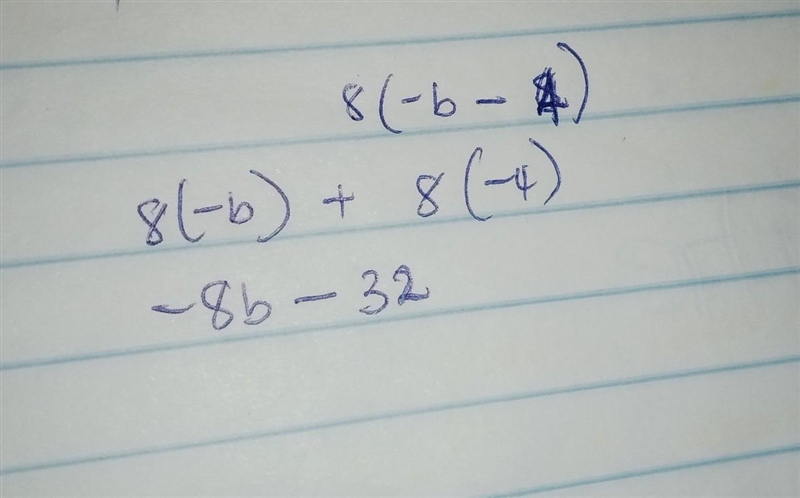 8(-b - 4)-example-1