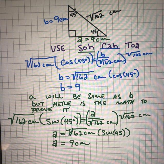 PLEASE SOMEONE HELP ME??!! i really need it!! thank you!! A 45°-45°-90° triangle has-example-1