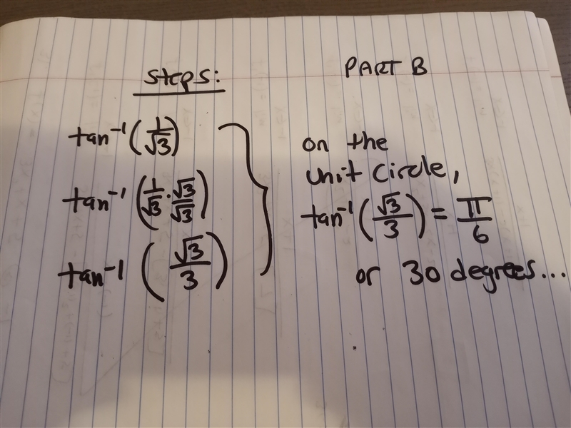 13. You are given that tan θ= 1 / √3. First, find the value of θ.-example-2