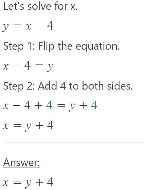 Y = x - 4 y = 6x - 10​-example-2