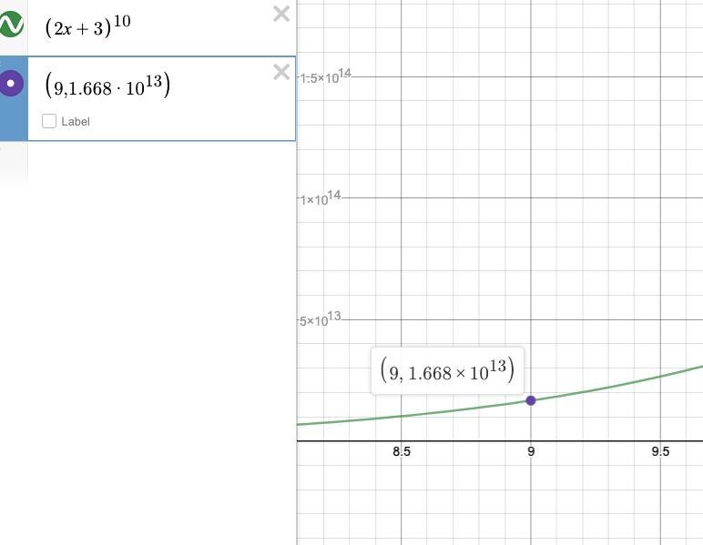 What is the 9th term of (2x+3)^10 PLEASEEEEEEE ANSWERRRRR-example-1