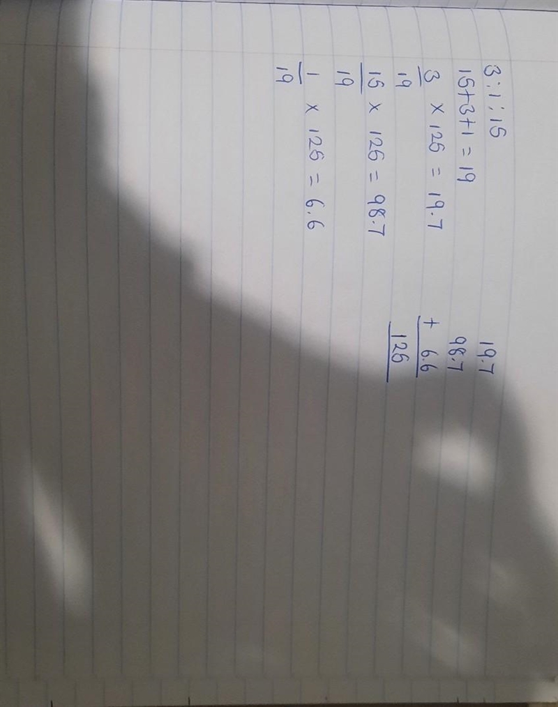 Concrete is made by mixing screenings, cement and sand in the ratio 3:1:15. How much-example-1