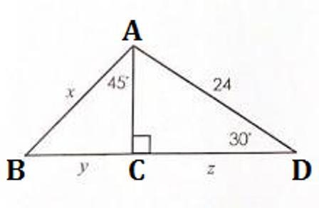 Need help with this. Find the value of each variable.-example-1