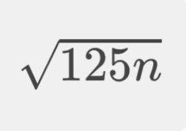 What is the square root of 125n​-example-1