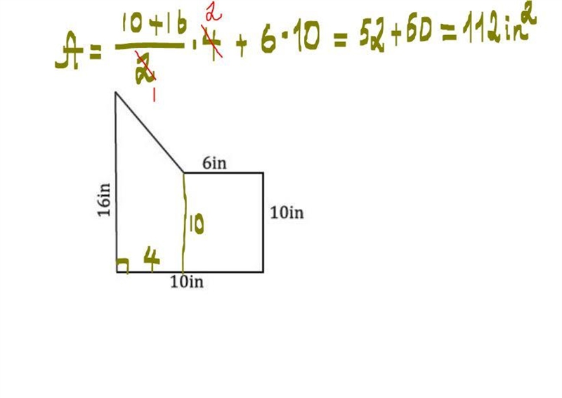 Find the area of each composite figure. Round to the nearest TENTH if necessary.-example-1