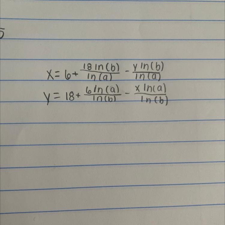 Find the values of x and y in the equation below.-example-1