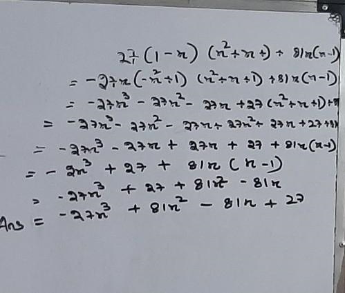 27(1-x)(x^2+x+1)+81x(x-1)-example-1