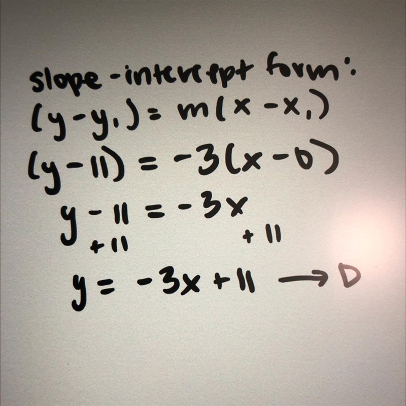 Line A is defined by the equation y=-3x-2 Line B is parallel to Line A and passes-example-1