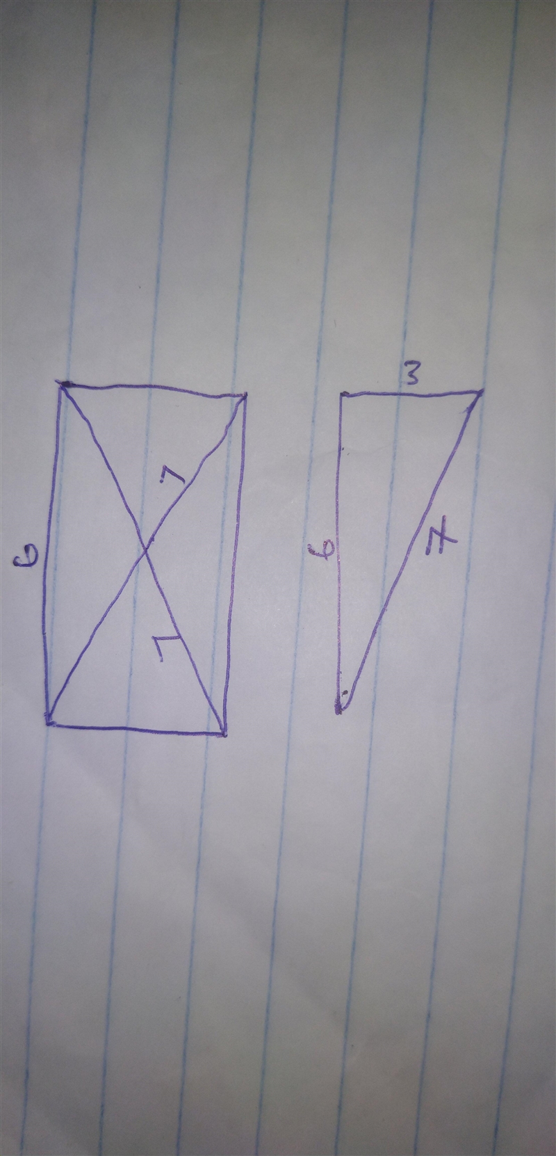 The length of Peter's rectangular living room is 6 meters and the distance between-example-1