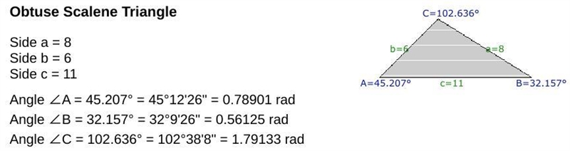 Given 6, 8, and 11 as the three sides of a triangle, classify it as one of the following-example-1