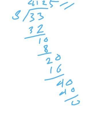 Write decimal form of 33upon 8​-example-1