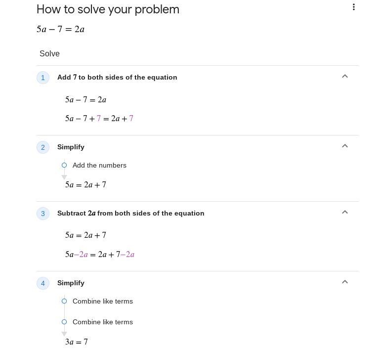 5a-7=2a can someone also explain-example-2