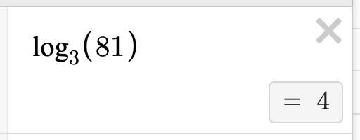 Evaluate the log Log_(3)81=-example-1