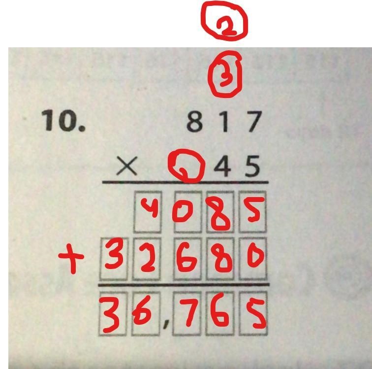 What is 817x45 in standerd algorithm pls help-example-1