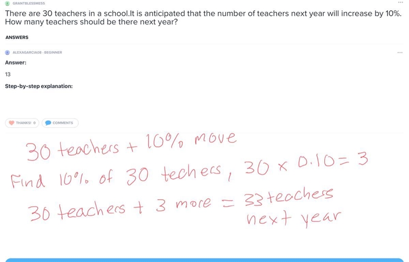 There are 30 teachers in a school.It is anticipated that the number of teachers next-example-1